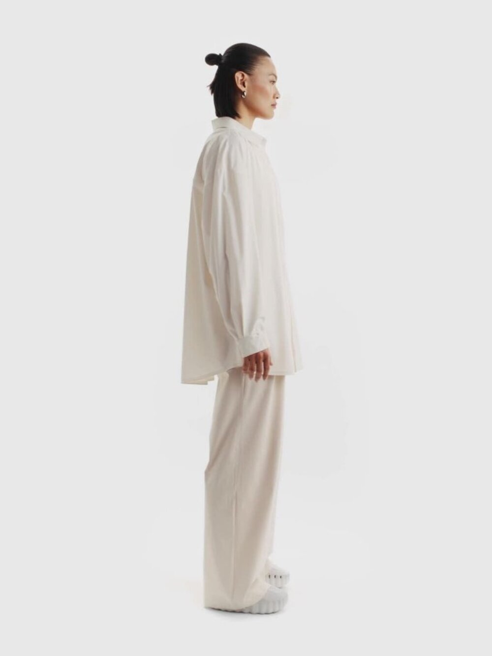 Nike 24.7 PerfectStretch Dri-FIT Wide-Leg Pants HM8389-104 Sail/Wht XS NWT